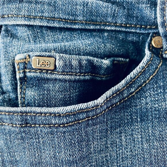 Lee Denim - Lee Women’s Skinny Fit Jeans Mid Rise Stretch Medium Wash 30x26 Classic Denim